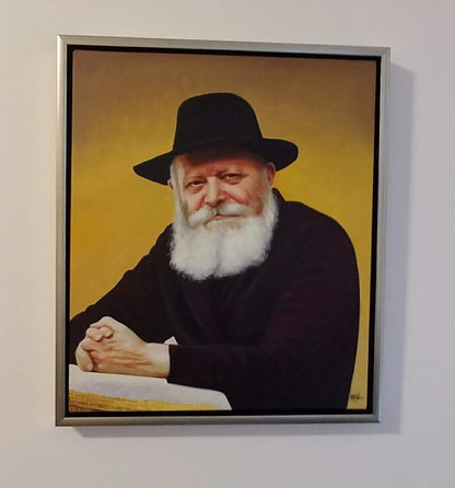 Original oil painting-Rebbe.