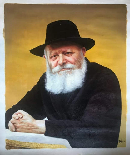 Original oil painting-Rebbe.