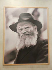 Rebbe-print on canvas