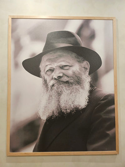 Rebbe-print on canvas