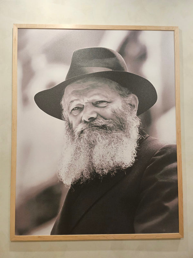 Rebbe-print on canvas