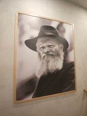 Rebbe-print on canvas